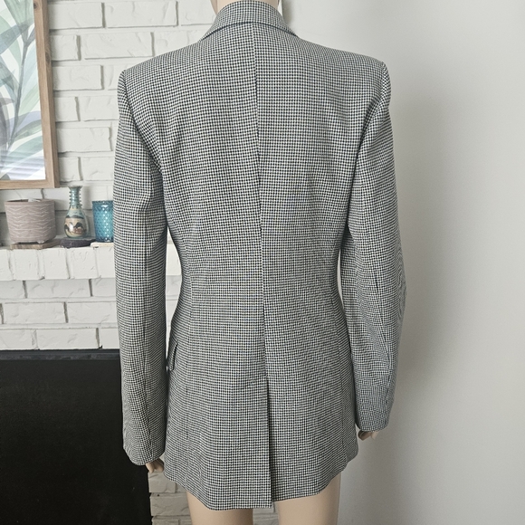 Zara Blazer Coat Gingham Plaid Women's Double-Breasted - Picture 7 of 16
